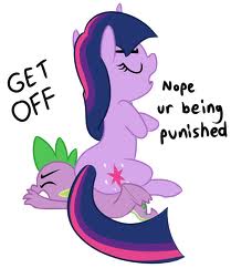 Size: 209x242 | Tagged: artist needed, safe, spike, twilight sparkle, dragon, pony, unicorn, g4, abuse, eyes closed, funny, picture for breezies, punishment, simple background, sitting, sitting on person, spikeabuse, unicorn twilight, white background
