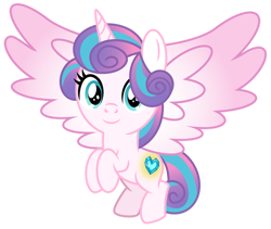 Size: 1024x865 | Tagged: safe, artist:emeraldblast63, princess flurry heart, alicorn, pony, g4, the last problem, anniversary, cutie mark, female, filly, older, older flurry heart, simple background, smiling, solo, transparent background, vector