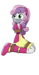 Size: 1399x2633 | Tagged: safe, artist:nivek15, edit, sweetie belle, equestria girls, g4, background removed, bondage, bound and gagged, gag, kidnapped, rope, rope bondage, simple background, solo, tape, tape gag, tied up, transparent background