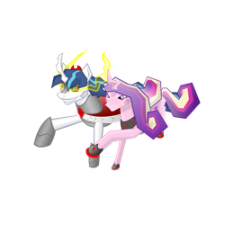 Size: 894x894 | Tagged: safe, artist:gatesmccloud, princess cadance, shining armor, alicorn, pony, unicorn, cmc 10k, g4, alternate universe, armor, bevor, boots, chestplate, clothes, corrupted, corrupted cadance, corrupted shining armor, crown, crystal kingdom, crystalance, cuirass, curved horn, dark magic, fangs, fauld, female, gorget, helmet, hoof shoes, horn, jagged horn, jewelry, king shining sombra, magic, male, mare, pauldron, peytral, plackart, queen crystalance, regalia, shining sombra, shoes, simple background, solo, sombra eyes, sombra's cape, sombra's robe, tiara, transparent background
