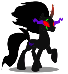 Size: 856x934 | Tagged: safe, artist:dragonchaser123, artist:venjix5, king sombra, tempest shadow, pony, unicorn, g4, blank eyes, colored horn, corrupted, curved horn, eye scar, female, glowing scar, her body has been possessed by sombra, horn, mare, oh no, possessed, pretty pretty tempest, red eyes, scar, simple background, solo, sombra eyes, sombra's horn, tempest gets her horn back, tempest with sombra's horn, transparent background, well shit, xk-class end-of-the-world scenario
