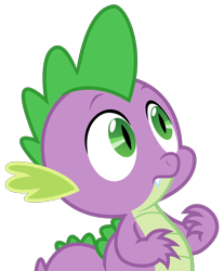 Size: 1500x1813 | Tagged: safe, artist:sketchmcreations, spike, dragon, g4, what about discord?, confused, male, simple background, solo, transparent background, vector