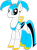 Size: 400x545 | Tagged: safe, artist:kaleidoscopecolor, bob-omb, pegasus, pony, robot, robot pony, crossover, female, jenny wakeman, my life as a teenage robot, ponified, simple background, solo, transparent background, wind up key