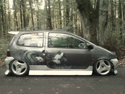Size: 2592x1944 | Tagged: safe, marble pie, earth pony, pony, g4, car, irl, photo, renault, renault twingo, ricer