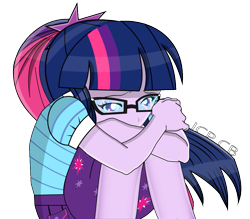 Size: 865x757 | Tagged: safe, artist:jcpreactyt, sci-twi, twilight sparkle, equestria girls, g4, sad, simple background, solo, transparent background
