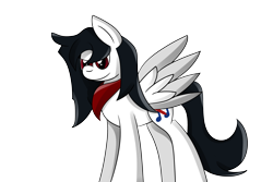 Size: 3000x2000 | Tagged: safe, artist:almaustral, oc, oc only, oc:lighting wind, pegasus, pony, high res, neckerchief, pegasus oc, simple background, smiling, solo, transparent background, wings