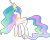 Size: 873x696 | Tagged: safe, artist:nano23823, princess celestia, alicorn, pony, equestria girls, g4, my little pony equestria girls, .svg available, ethereal mane, eyelashes, female, hoof shoes, jewelry, mare, peytral, simple background, starry mane, svg, tiara, transparent background, vector