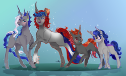 Size: 1500x903 | Tagged: safe, artist:bunnari, oc, oc only, oc:seraphina, changepony, hybrid, pony, unicorn