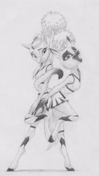 Size: 2319x4125 | Tagged: safe, artist:joestick, oc, cat, anthro, digitigrade anthro, unguligrade anthro, cheerleader, clothes, furry, high res, socks, traditional art