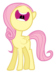 Size: 2103x2852 | Tagged: safe, artist:omniferious, screencap, fluttershy, pegasus, pony, g4, the cutie mark chronicles, female, filly, filly fluttershy, high res, mawshot, nose in the air, open mouth, simple background, so many wonders, solo, transparent background, uvula, vector, volumetric mouth, younger