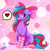 Size: 2000x2000 | Tagged: safe, artist:stainedglasslighthea, oc, oc only, oc:cosmic spark, pony, unicorn, abstract background, blushing, bow, clothes, female, hair bow, high res, looking at you, mare, socks, solo, striped socks, unamused