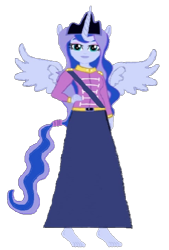 Size: 404x597 | Tagged: safe, artist:loomytyranny, oc, oc:luna planet, alicorn, hybrid, equestria girls, g4, 1000 hours in ms paint, anti revolution, barefoot, crown, equestria, feet, female, french lover, jewelry, monarch, monarchy, moon, png, ponytail, regalia, sister, wings