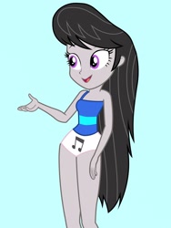 Size: 1536x2048 | Tagged: safe, alternate version, artist:draymanor57, octavia melody, equestria girls, g4, clothes, cutie mark, cutie mark on clothes, female, one-piece swimsuit, solo, swimsuit