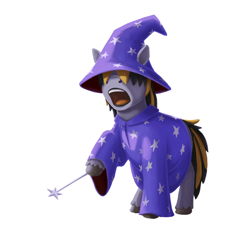 Size: 860x794 | Tagged: safe, artist:fynjy-87, oc, oc:blaze rush, halloween, holiday, magician outfit, nightmare night