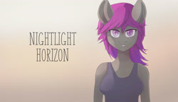 Size: 3470x2000 | Tagged: safe, oc, oc:nightlight horizon, dracony, dragon, hybrid, pony, anthro, anthro oc, breasts, bust, high res, looking at you, standing, text