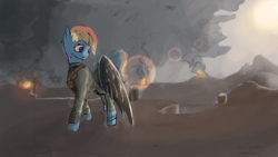 Size: 1600x900 | Tagged: safe, artist:geljado, rainbow dash, pegasus, pony, g4, digital art, digital painting, painting, solo