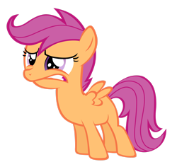 Size: 2557x2345 | Tagged: safe, artist:tardifice, scootaloo, pony, g4, high res, simple background, solo, transparent background, vector