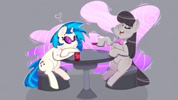 Size: 1920x1080 | Tagged: safe, artist:another_pony, dj pon-3, octavia melody, vinyl scratch, earth pony, pony, unicorn, fanfic:the things tavi says, g4, alcohol, duo, fanfic art, female, mare, soda, wine