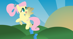 Size: 4096x2160 | Tagged: safe, artist:thunder-blur, fluttershy, pegasus, pony, g4, lineless, older, older fluttershy, simple, solo