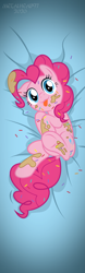 Size: 1969x6299 | Tagged: safe, artist:metalhead97, pinkie pie, earth pony, pony, g4, :3, :p, batter, body pillow, body pillow design, cake batter, commission, cute, dakimakura cover, diapinkes, dock, female, floppy ears, food, looking at you, messy, ponk, show accurate, smiling, smiling at you, solo, sprinkles, tongue out, underhoof