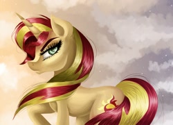 Size: 1600x1152 | Tagged: safe, artist:stormystica, sunset shimmer, pony, unicorn, g4, female, mare, profile, solo