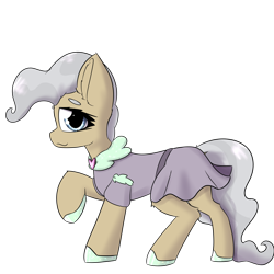 Size: 2362x2362 | Tagged: safe, artist:jubyskylines, mayor mare, pony, g4, clothes, dress, high res, simple background, solo, sundress, transparent background