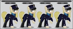 Size: 1280x512 | Tagged: safe, artist:brony-works, earth pony, pony, clothes, female, mare, solo, sweden, uniform