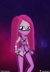 Size: 1500x2125 | Tagged: safe, artist:dieart77, pinkie pie, equestria girls, g4, bedroom eyes, breasts, cleavage, clothes, commission, cosplay, costume, crossover, looking at you, mileena, mortal kombat, mortal kombat 11, pinkamena diane pie