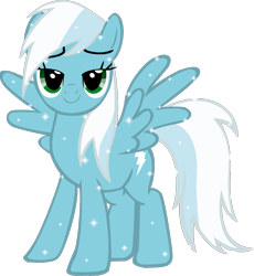 Size: 857x932 | Tagged: safe, artist:auroran-ragewing, fleetfoot, pegasus, pony, g4, alternate hairstyle, ask-fleetfoot, show accurate, simple background, solo, transparent background