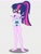 Size: 1536x2048 | Tagged: safe, artist:draymanor57, sci-twi, sonata dusk, twilight sparkle, human, equestria girls, g4, clothes, clothing transformation, female, inanimate tf, shrug, swimsuit, teeth, transformation