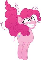 Size: 1024x1476 | Tagged: safe, artist:jhayarr23, pinkie pie, earth pony, pony, g4, my little pony: the movie, crazy face, faic, messy mane, simple background, solo, transparent background, vector