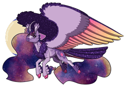 Size: 2268x1560 | Tagged: safe, artist:inuhoshi-to-darkpen, twilight sparkle, alicorn, pony, g4, the last problem, alternate design, cheek feathers, chest fluff, cloven hooves, colored wings, curved horn, cutie mark, ear fluff, ethereal mane, ethereal tail, eye clipping through hair, feathered fetlocks, female, horn, large wings, leonine tail, mare, multicolored wings, neck fluff, older, older twilight, older twilight sparkle (alicorn), princess twilight 2.0, simple background, smiling, solo, spread wings, starry mane, tail feathers, transparent background, twilight sparkle (alicorn), unshorn fetlocks, wings