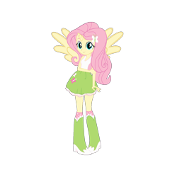 Size: 1280x1280 | Tagged: safe, artist:mario101, edit, editor:mario101, fluttershy, alicorn, equestria girls, g4, alicornified, fluttercorn, ponied up, race swap, simple background, solo, transparent background, vector