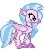 Size: 88x98 | Tagged: safe, artist:botchan-mlp, silverstream, hippogriff, g4, animated, desktop ponies, pixel art, simple background, solo, sprite, transparent background, trotting