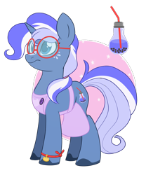 Size: 1000x1200 | Tagged: safe, artist:itstaylor-made, oc, oc only, oc:bubble berry, pony, unicorn, female, glasses, mare, simple background, solo, transparent background