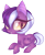 Size: 439x529 | Tagged: safe, artist:misspinka, oc, oc only, bat pony, pony, chibi, female, mare, simple background, solo, transparent background