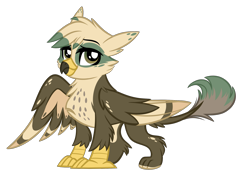 Size: 2025x1454 | Tagged: safe, artist:emberslament, oc, oc only, oc:dillinger, griffon, griffon oc, looking at you, male, quadrupedal, simple background, solo, transparent background