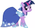 Size: 3765x3000 | Tagged: safe, artist:cloudy glow, twilight sparkle, pony, unicorn, g4, my little pony: friendship is magic, the best night ever, clothes, dignified wear, dress, female, gala dress, high res, mare, simple background, solo, transparent background, twilight sparkle's first gala dress, unicorn twilight, vector