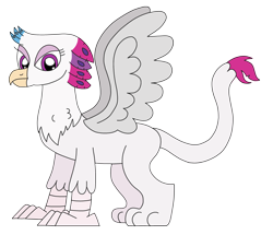 Size: 2852x2448 | Tagged: safe, artist:supahdonarudo, queen novo, griffon, series:novoember, g4, my little pony: the movie, griffonized, high res, simple background, species swap, transparent background