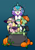 Size: 4000x5667 | Tagged: safe, artist:witchtaunter, oc, oc only, oc:barley tender, oc:caramel malt, oc:fizzy glitch, kirin, pegasus, pony, unicorn, cauldron, clothes, costume, group shot, hat, kirin oc, ponyville ciderfest, pumpkin, witch hat