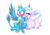 Size: 4344x3000 | Tagged: safe, artist:confetticakez, gallus, silverstream, griffon, hippogriff, g4, blushing, cheek kiss, chest fluff, cute, diastreamies, eyes closed, female, gallabetes, interspecies, kissing, male, ship:gallstream, shipping, simple background, spread wings, straight, surprise kiss, tail boner, white background, wingboner, wings