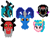 Size: 1500x1200 | Tagged: safe, artist:dreamvirusomega, cozy glow, grogar, king sombra, lord tirek, queen chrysalis, centaur, changeling, pony, g4, league of villainy, legion of doom, pixel art, pixel pony