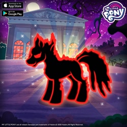Size: 960x960 | Tagged: safe, gameloft, idw, smudge (g4), pony, g4, official, ford desire, idw showified, my little pony logo, solo
