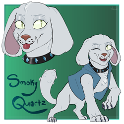 Size: 3500x3500 | Tagged: safe, artist:jeshh, oc, oc only, oc:smoky quartz, diamond dog, diamond dog oc, high res, solo