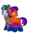 Size: 1200x1417 | Tagged: safe, artist:icey1517, artist:kb-gamerartist, color edit, edit, stygian, oc, oc:jade harmony, pegasus, pony, unicorn, g4, bisexual pride flag, canon x oc, cloak, clothes, collaboration, colored, ear piercing, earring, female, heart, jewelry, male, mare, open mouth, piercing, pride, pride flag, pride socks, shipping, simple background, socks, stallion, straight, striped socks, transparent background