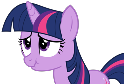 Size: 3163x2141 | Tagged: safe, artist:sketchmcreations, twilight sparkle, pony, unicorn, baby cakes, g4, cute, female, high res, mare, scrunchy face, simple background, solo, transparent background, twiabetes, unicorn twilight, vector