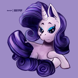 Size: 2937x2936 | Tagged: safe, artist:poxy_boxy, rarity, pony, unicorn, g4, high res, looking at you, paint, solo