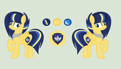 Size: 3240x1850 | Tagged: safe, artist:lominicinfinity, oc, oc only, oc:nighty sentry, pegasus, pony, female, mare, offspring, parent:flash sentry, parent:twilight sparkle, parents:flashlight, simple background, solo