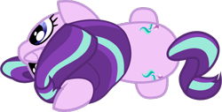 Size: 678x344 | Tagged: safe, artist:php178, derpibooru exclusive, part of a set, starlight glimmer, pony, unicorn, g4, .svg available, archive, both cutie marks, female, from above, high angle, mare, nocturnal vision's overhead ponies, overhead view, simple background, solo, svg, transparent background, vector