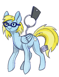 Size: 3075x4029 | Tagged: safe, artist:toricrey, oc, oc only, oc:cloud cuddler, pegasus, pony, accessory, commission, female, glasses, keychain, made in china, mouse cursor, pegasus oc, plushie, simple background, solo, transparent background, ych result